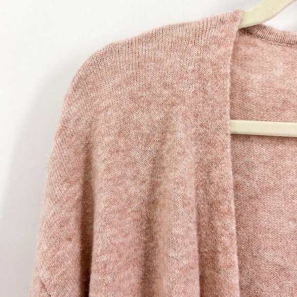MADEWELL Edgewater Bubble-Sleeve Cardigan Sweater Pink Orange Colorblock Alpaca - Picture 8 of 10